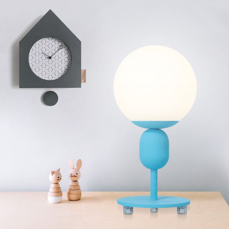1 Kopfkugel Farbton Lesen leichter moderner Augenheiligenschreibtisch Licht für Kinderschlafzimmer