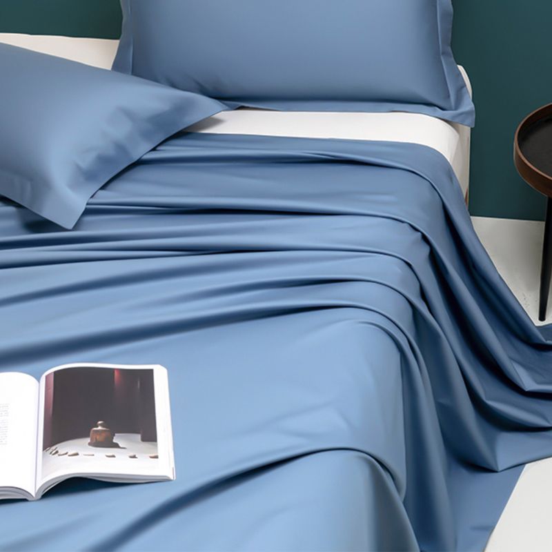 Sheet Sets Cotton Solid Color Super Soft Breathable Wrinkle Resistant Bed Sheet Set