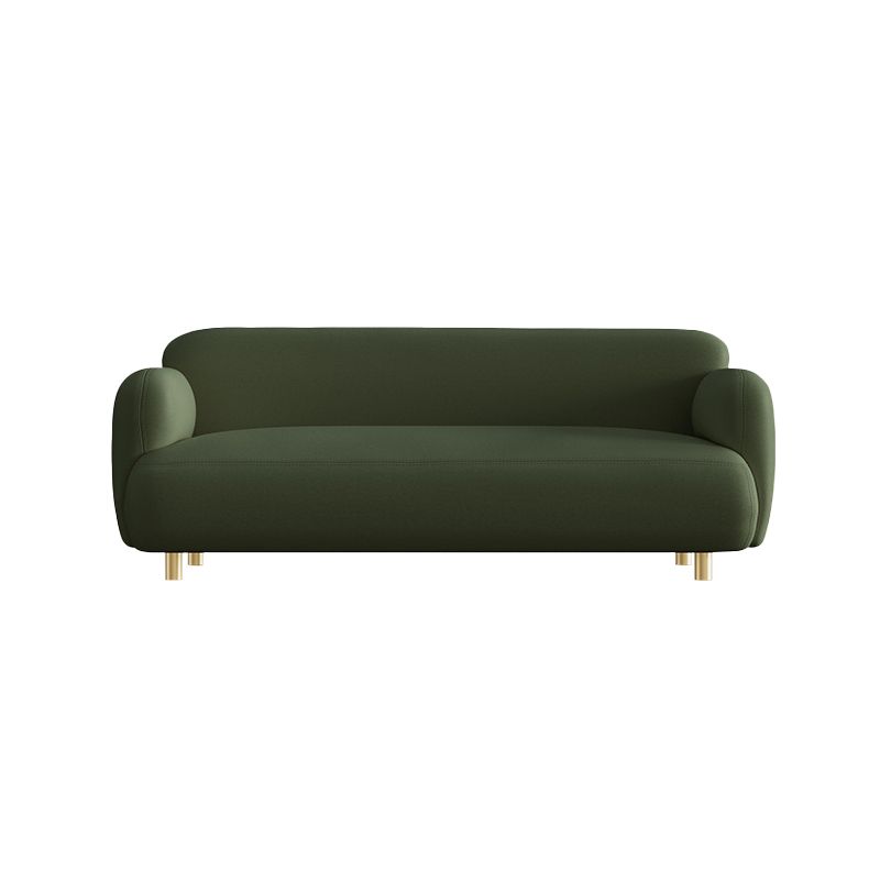 Stain Resistant Sofa Faux Leather Contemporary Standard Settee Couch