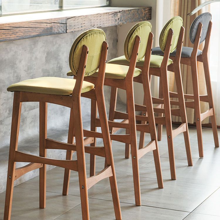 Scandinavia in stile da bar gambe in legno piena per la cucina bar
