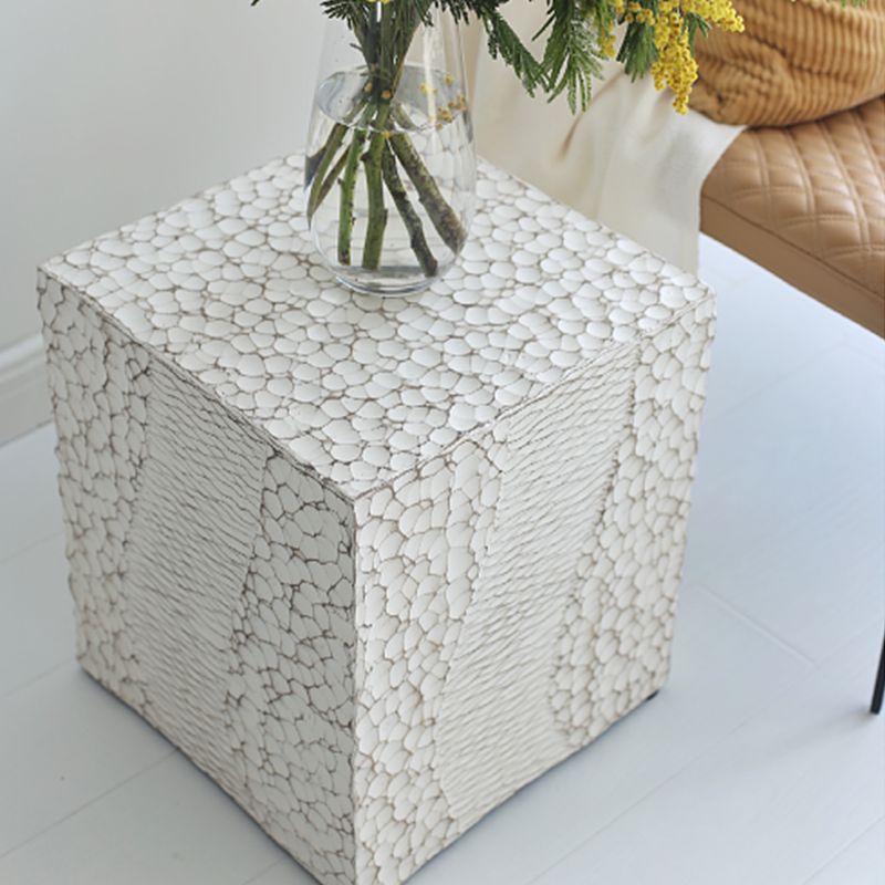 14" Wide Contemporary Corner Table Square Wood Accent Side Table