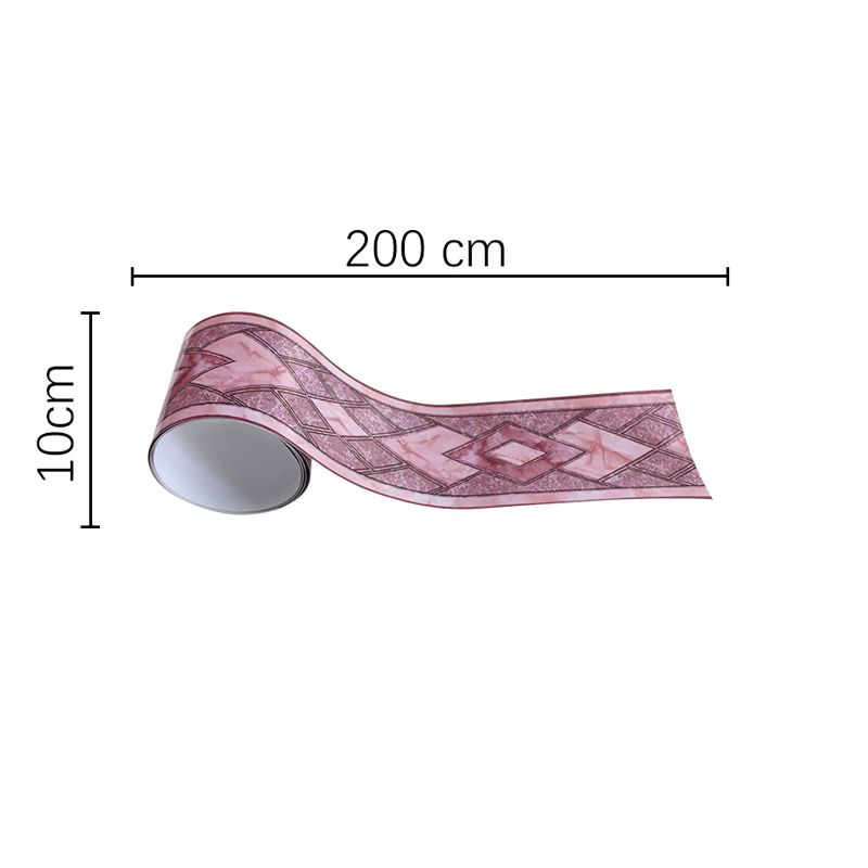 Self-Adhesive Grey Marble Wallpaper Border Diamond Pattern Modern Temporary Wall Decor