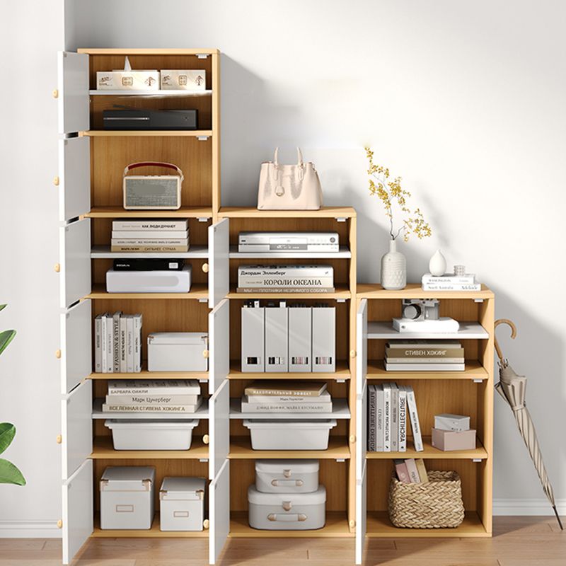 Modern Wooden Accent Cabinet Rectangle Storage Cabinet with Drawer