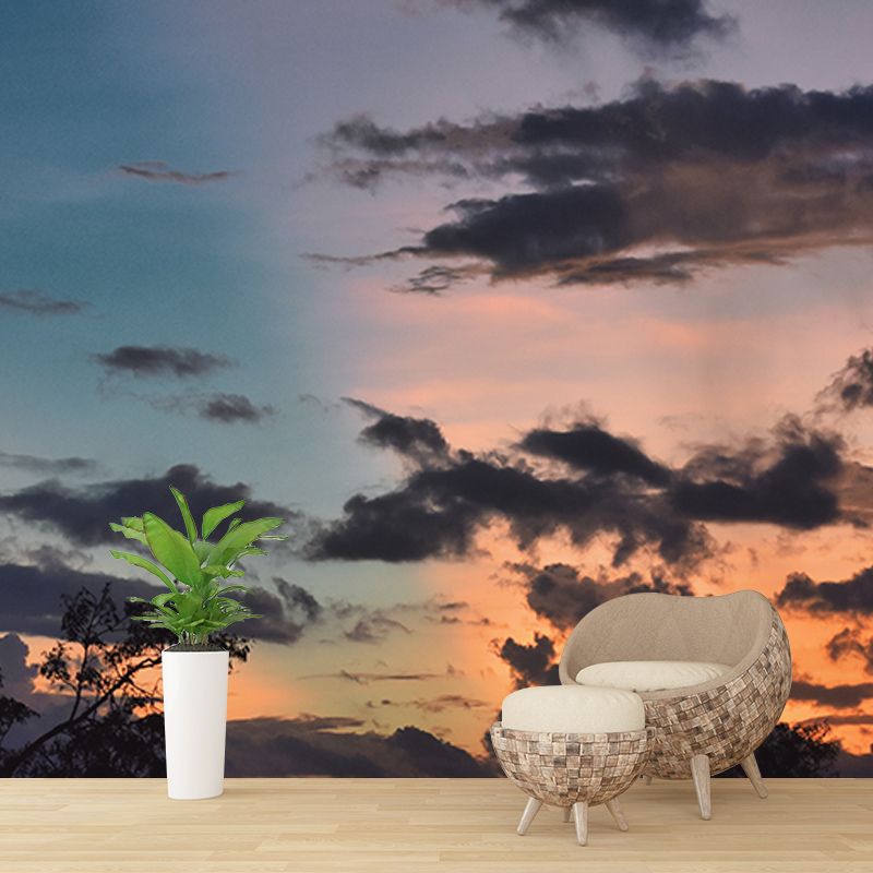 Sky Wall Mural Decal for Gust Room Moisture Resistant, Custom Size Available