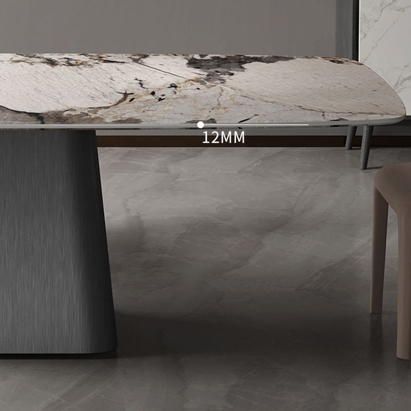 Rectangular Dining Table Set 1/4/7 Pcs Stone Dinette Set for Kitchen