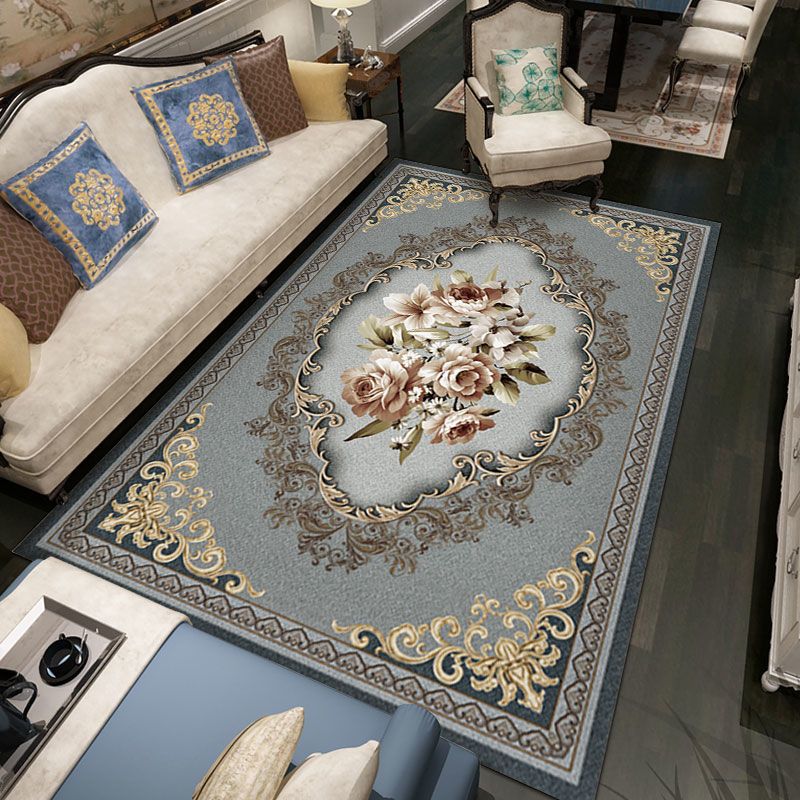 Alfombra multicolor tradicional magnífica alfombra de alfombra de estampado tribal para sala de estar para sala de estar