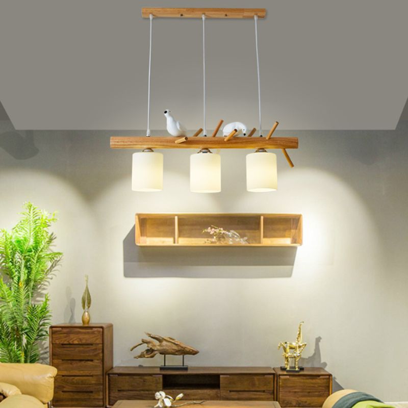 Modern Simple Shape Chandelier Lighting Fixtures Glass Hanging Lamp Kit