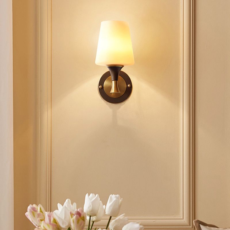 Simple Shape Wall Lighting Fixtures Modern 1 Light Wall Light Sconces for Living Room