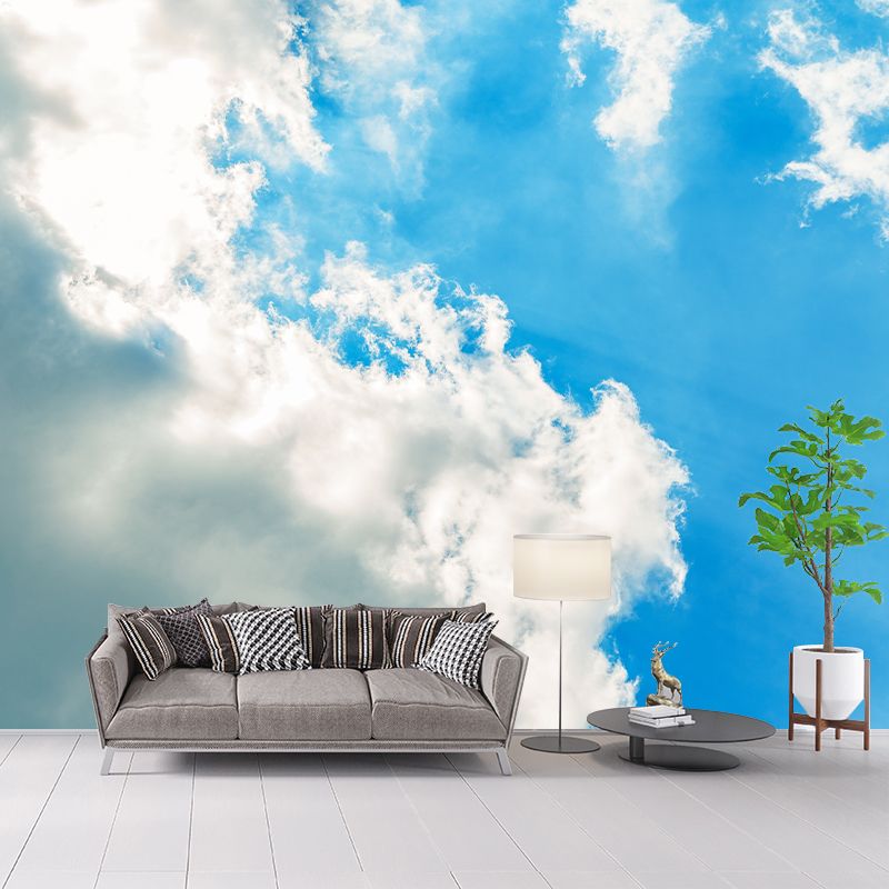 Beautiful Cloudscape Removable Wall Mural for Sitting Room, Customized Size Available