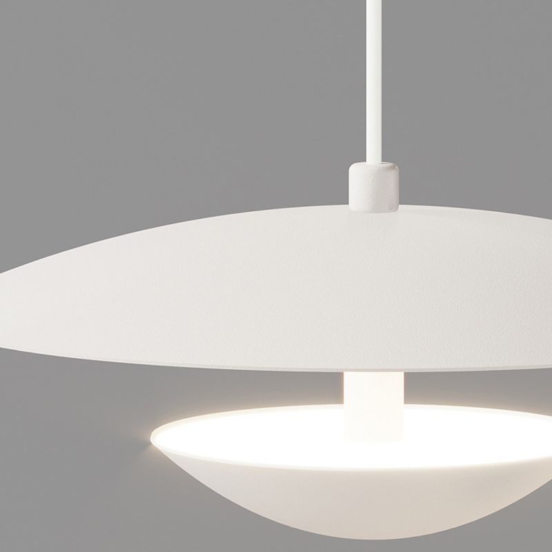 White 5-Light Modernism Ceiling Light LED Kitchen Island Lighting for Foyer