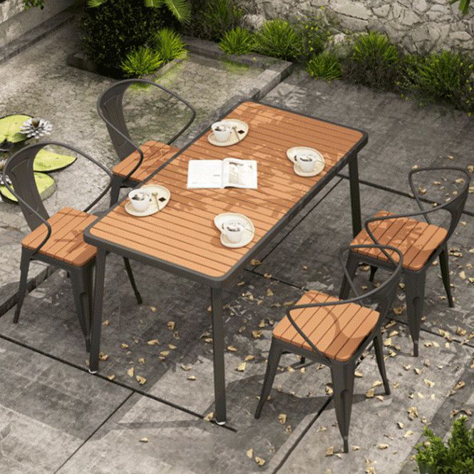 Modern Reclaimed Wood Dining Table Set 1/5/7 Pieces Dining Set for Home Use