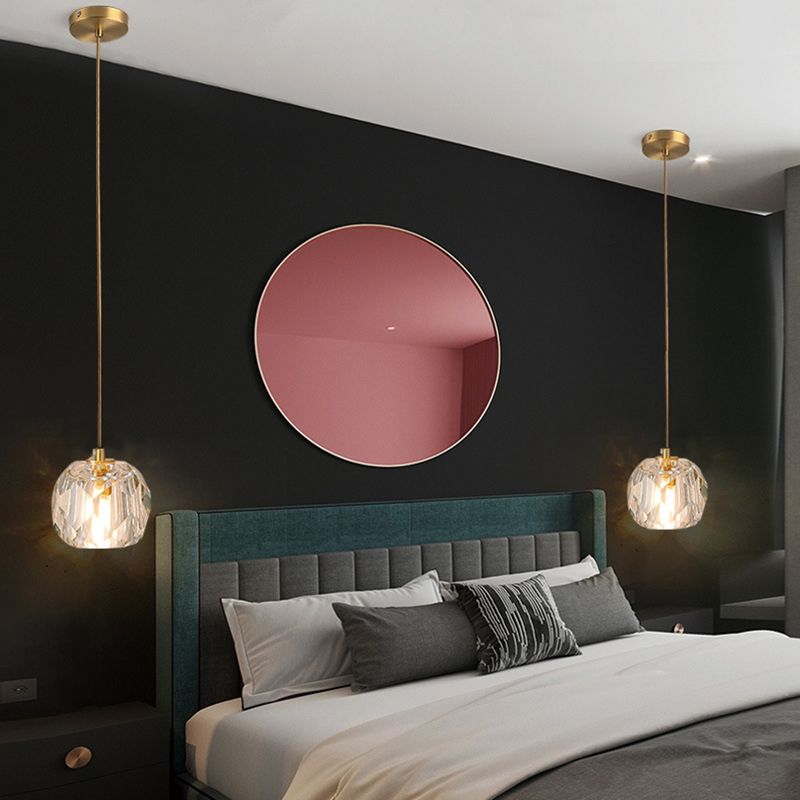 Modern Luxury Style Globe Hanging Pendant Lights Crystal Pendant Ceiling Lights for Dinning Room