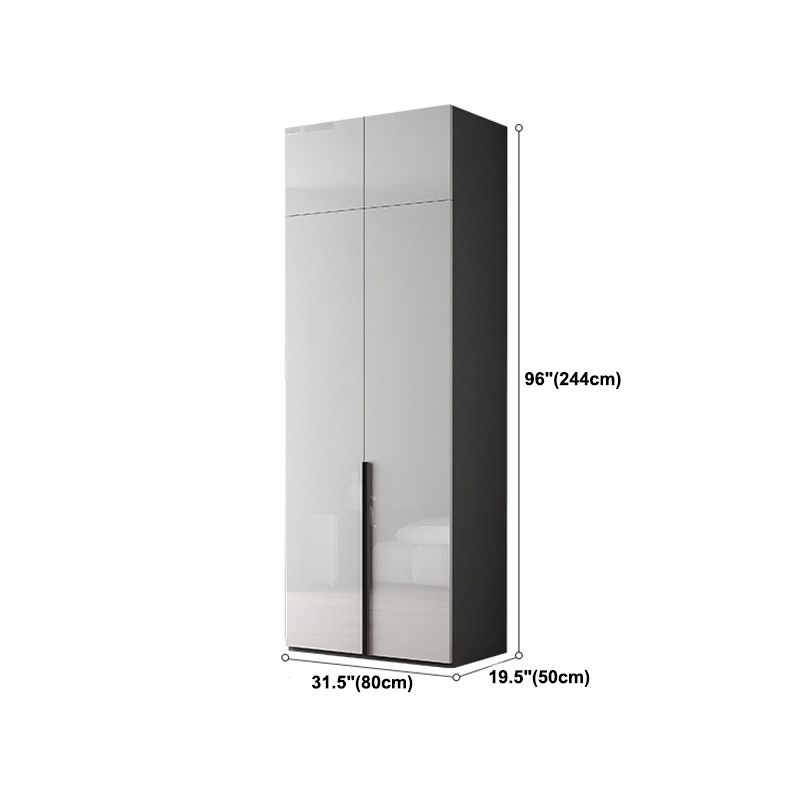 Modern Wardrobe Closet With Shelves Engineered Wood Wardrobe Armoire