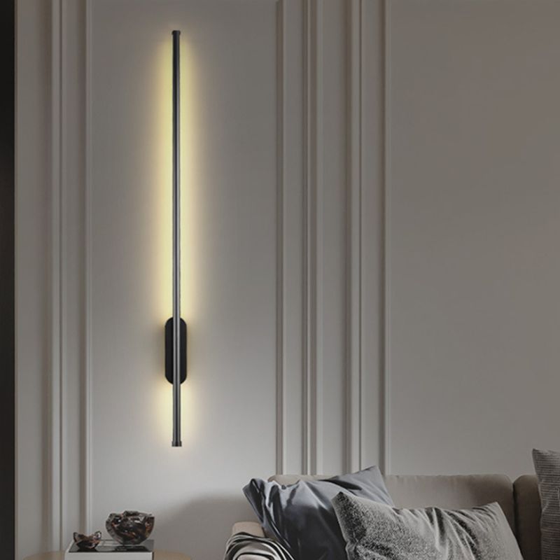 Forma lineare in metallo sconce moderno stile moderno 1 lampada da supporto da parete leggera