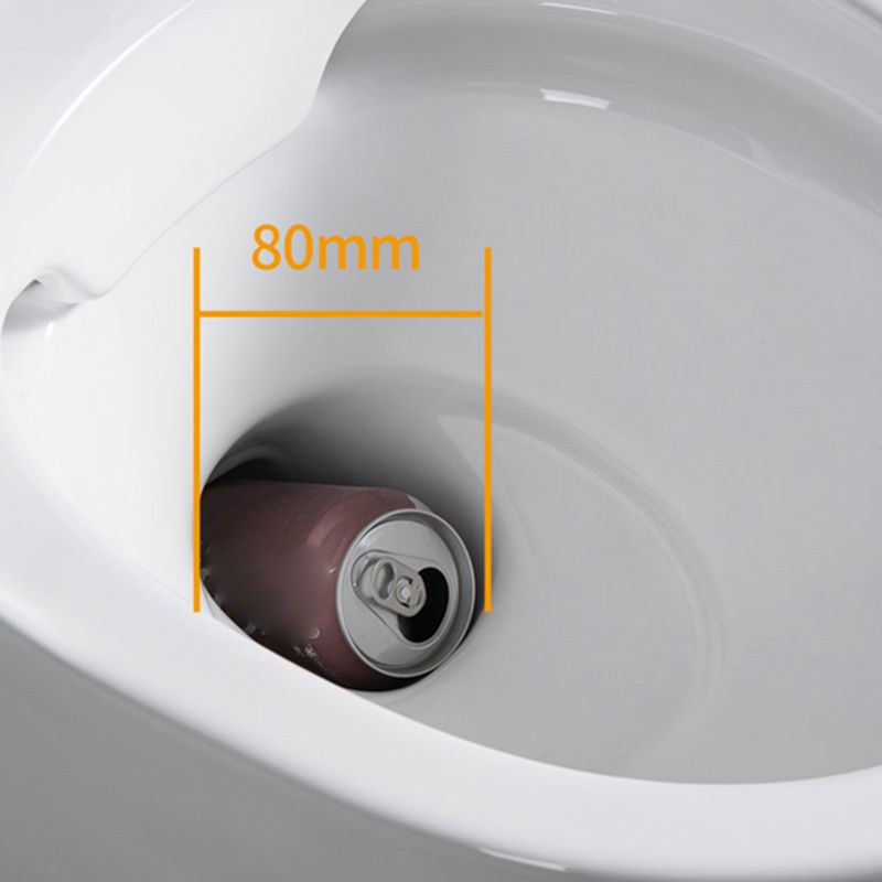 Contemporary Siphon Jet Toilet Floor Mount Urine Toilet for Washroom