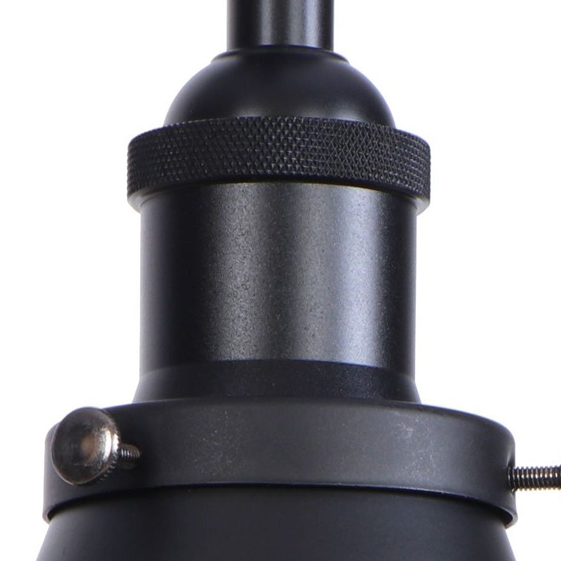 2 packs Sconce en métal effilé Light Industrial Style 1 Corridor de tête Lumière murale avec bras swing en noir