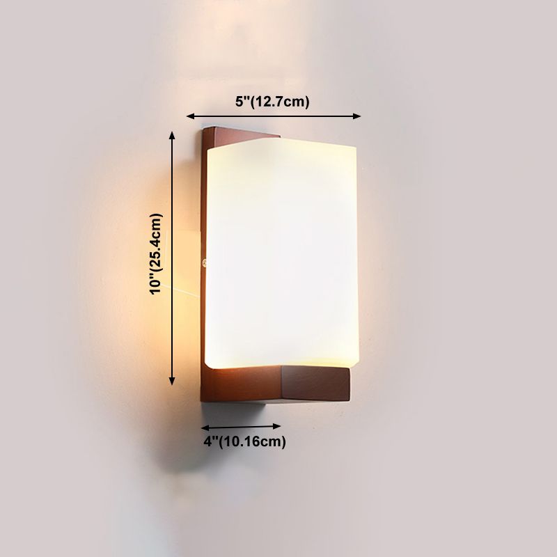 Lumières murales en bois de style moderne Lumières murales créatives pour le salon de la chambre à coucher de l'hôtel