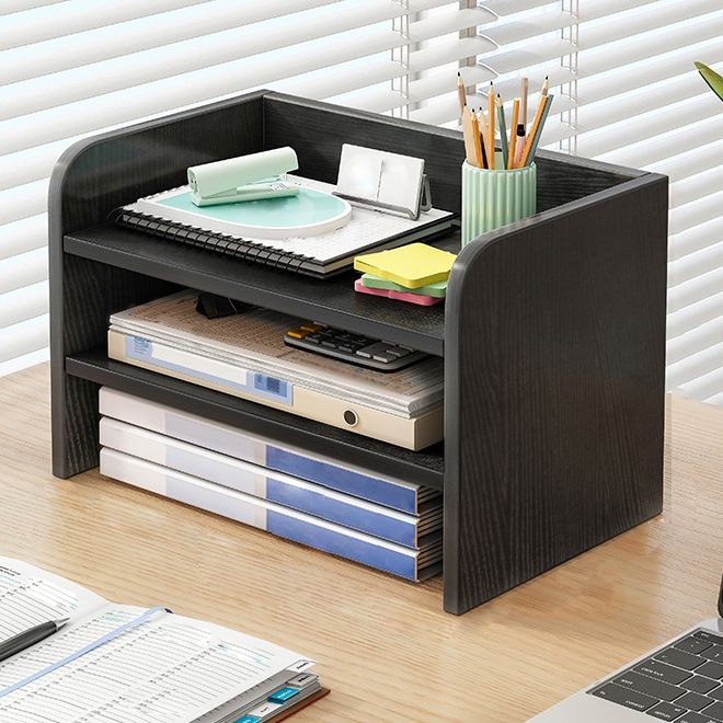Contemporary Bookcase Closed Back Shelf Bookcase for Study Room