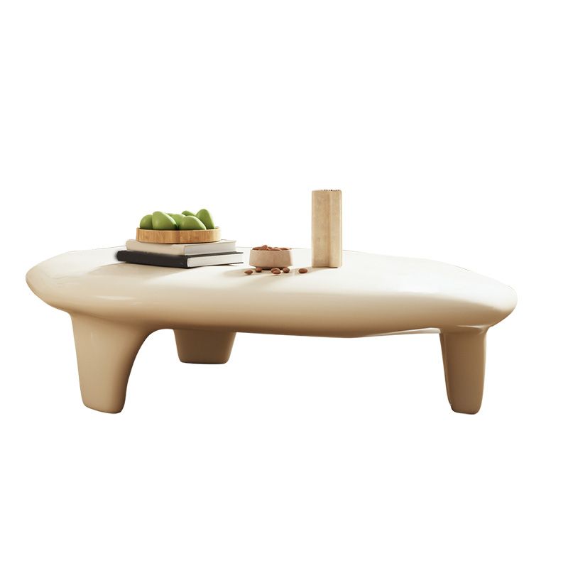 3 Legs Irregular Coffee Table Modern 11.8-In High 1 Single Cocktail Table