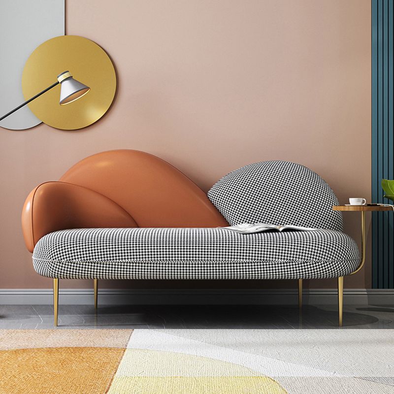 59" W x 29" D x 23" H Cotton Armless Modern with Tight Back for Living Room, Bonus Room