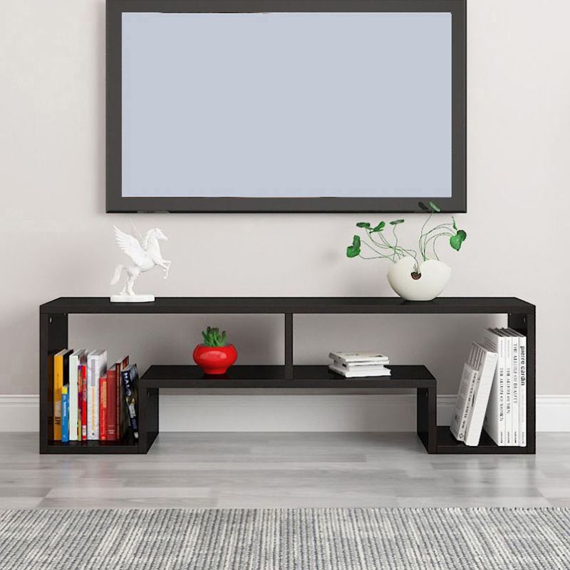 Scandinavian Wood TV Media Stand Open Shelving TV Stand Console