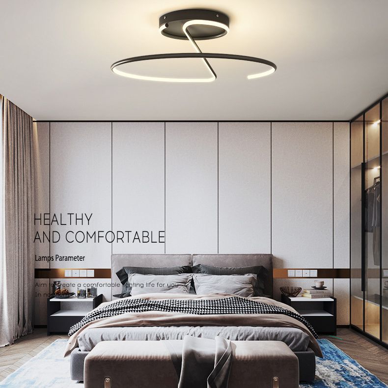 Modern Style Led Flush Mount Lighting High Brightness Metal Linear Led Ceiling Light for Corridor
