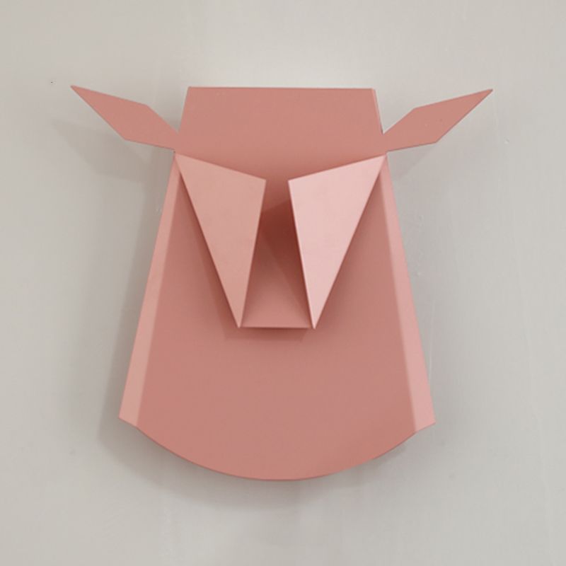 1-Light Geometric Wall Lighting Ideas Modern Style Metal Wall Mounted Light