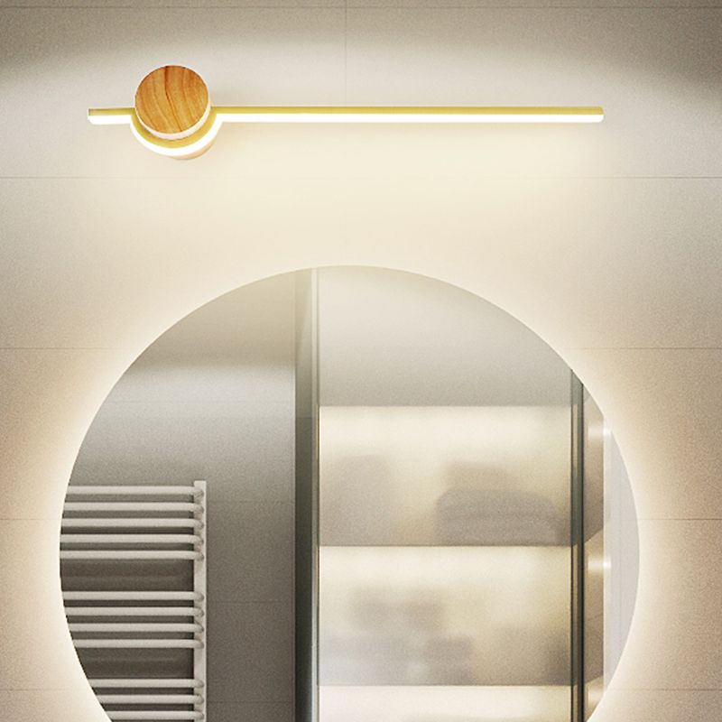 1 Light Metal Linear Wall Lighting Modern Simple Style Wall Mounted Light Fixture