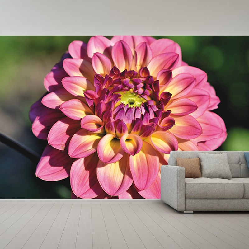 Minimalism Style Flower Mural Modern Smooth Wall Covering for Sleeping Room