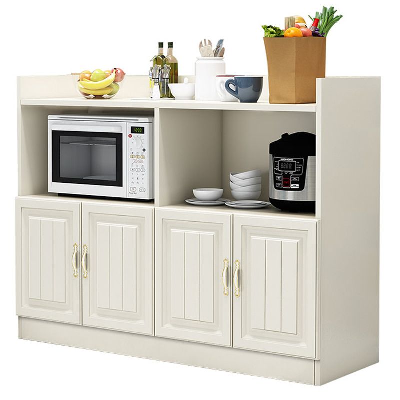 Contemporary Dining Buffet Wood 35"H Sideboard Table with Cabinets