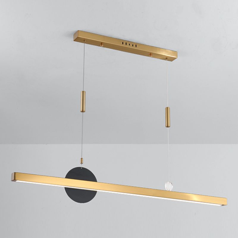 Candelier de la isla de geometría moderna de la oficina de 1 linda accesorios de iluminación LED LED de iluminación