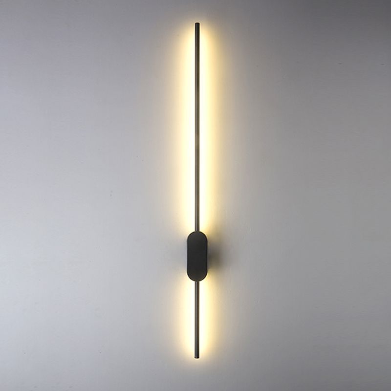 Modern Style Linear Shape Wall Sconce Metal Wall Lighting for Bedroom