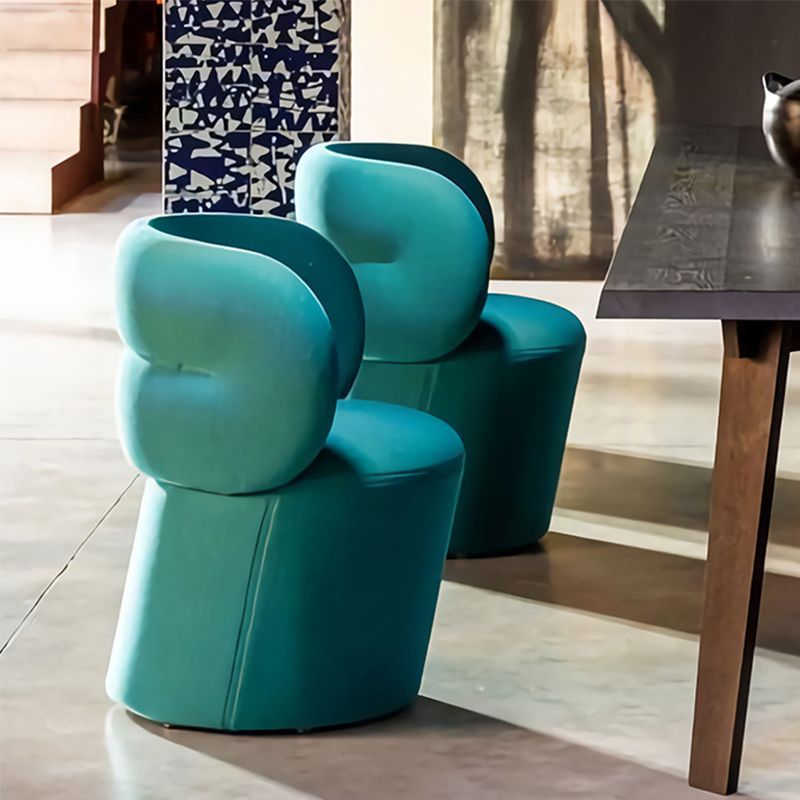 Nordic Style with Fabric Seat Armless Fixed Back Parsons Chair