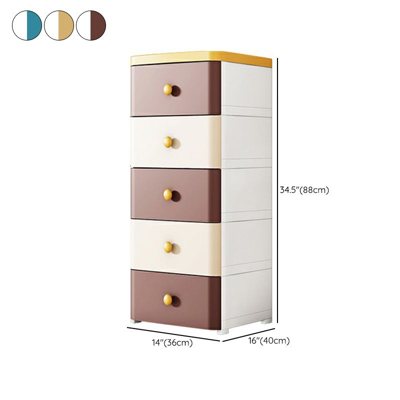 Contemporary Wardrobe Armoire with Legs Plastic Storage Cabinet