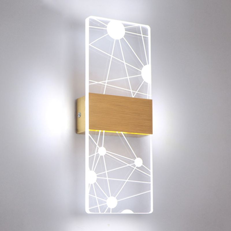 Acrylic Wall Light Fixture Modern Style Wall Light Sconce for Living Room