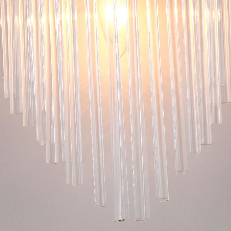Clear Crystal 3 - Light Wall Mounted Sconce in Black / Gold Modern Wall Light