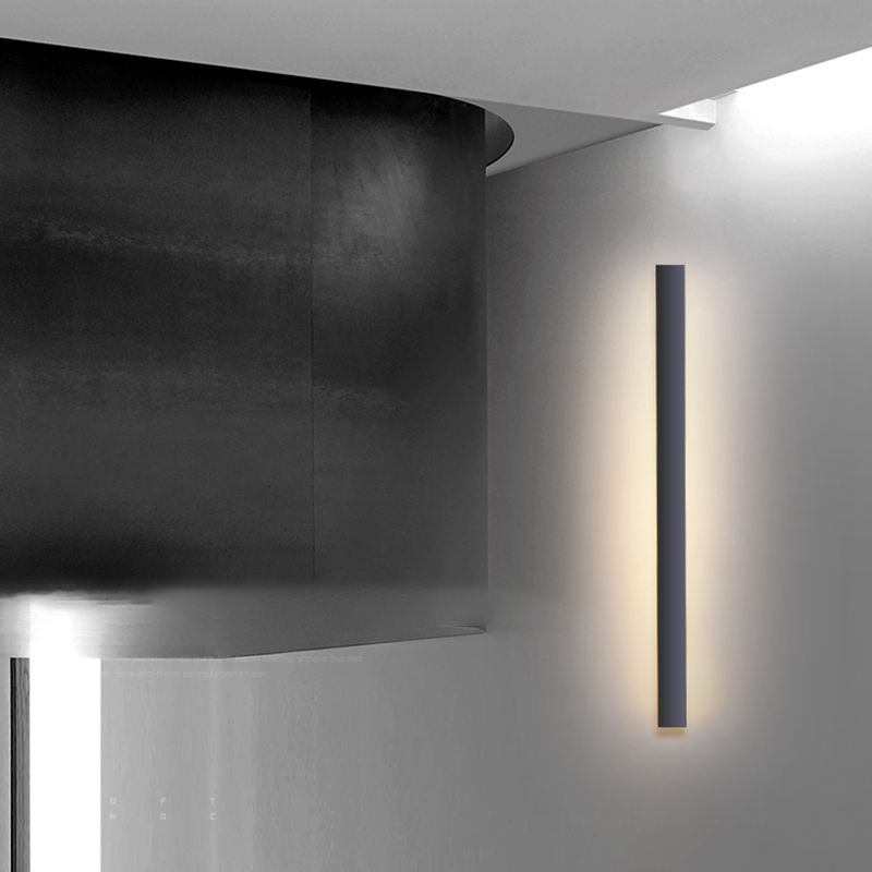 1 Light Linear Wall Lamp Simplicity Metal Wall Mounted Light Fixture