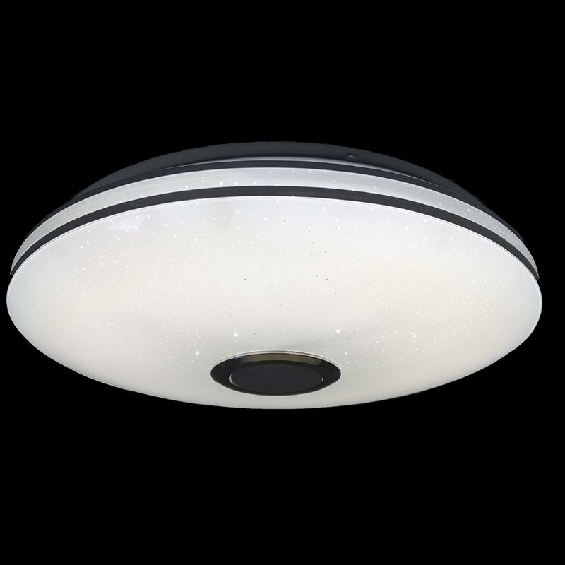Contemporary Intelligent Flush Mount Ceiling Light with Acrylic Shade for Living Room
