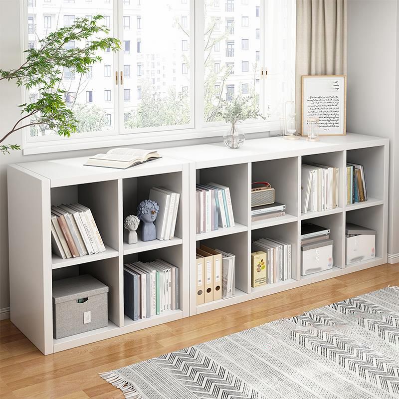 Standard Contemporary Bookcase Engineered Wood Closed Back Bookshelf