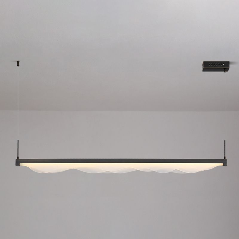 Estilo moderno lineal isla light light metal 1- luz colgante de la isla ligera