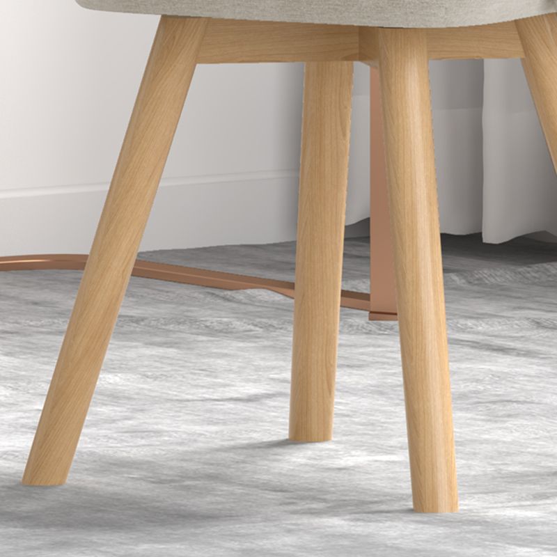 Solid Wood Dining Chair Modern Style Swivel Side Chair for Dining Room
