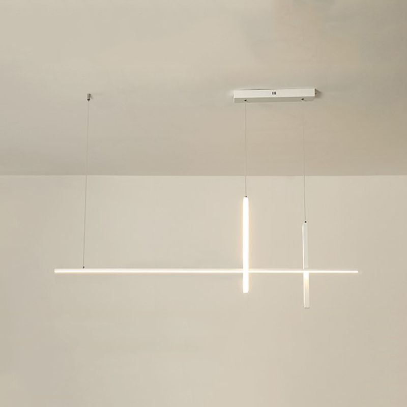 3 Light Linear Pendant Lighting Modern Kitchen Island Lighting Metal Island Lighting
