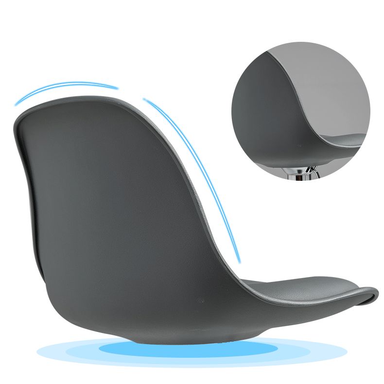 Contemporary Adjustable Height Bar Stool PU Leather Bar Stools for Kitchen