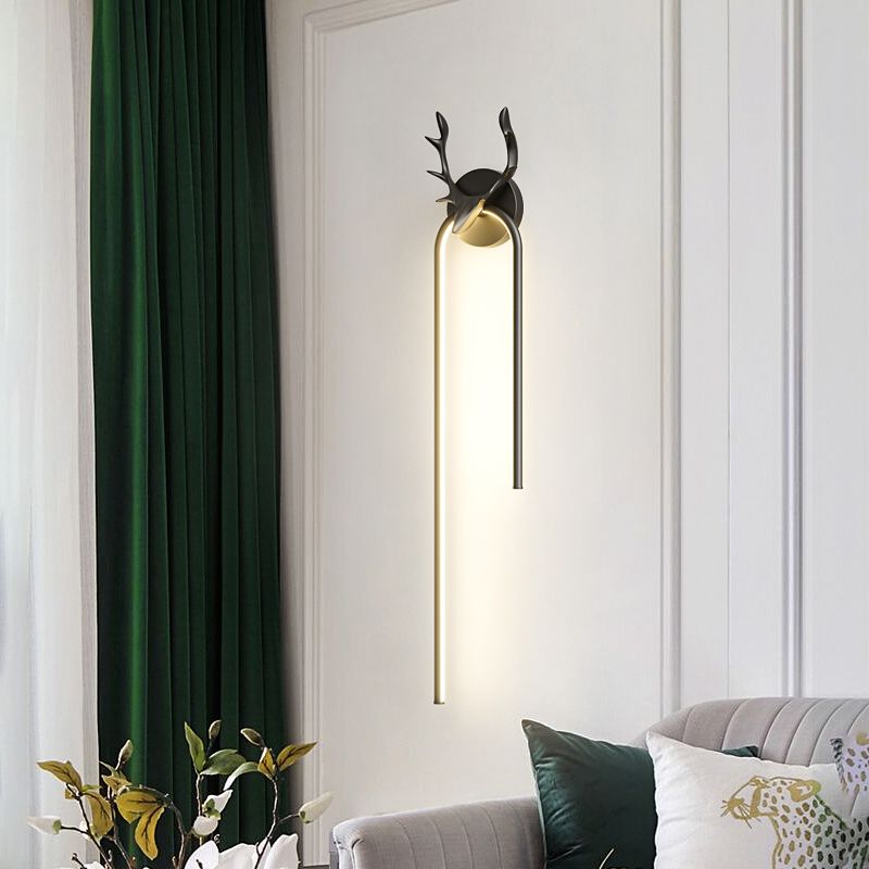 Lineaire SCONCE -verlichtingsarmaturen Moderne wandlamp metaal 1 Lichtwand SCONCE Verlichting