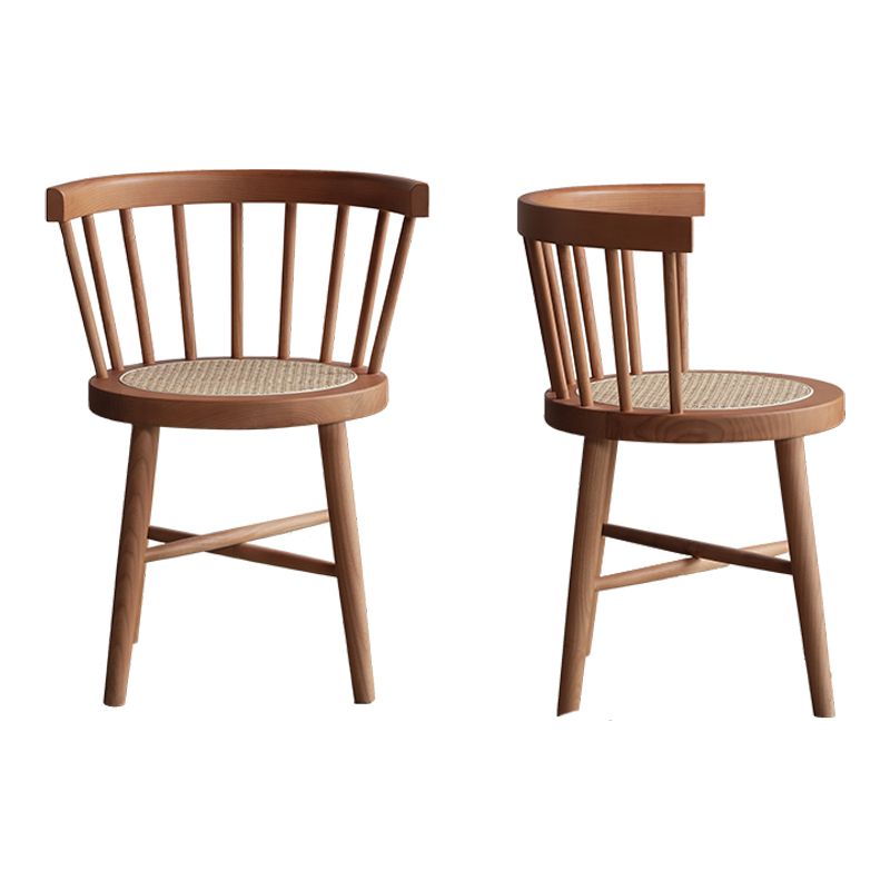 Sillas sin brazos de comedor de madera tradicional, sillas laterales traseras Windsor para uso doméstico