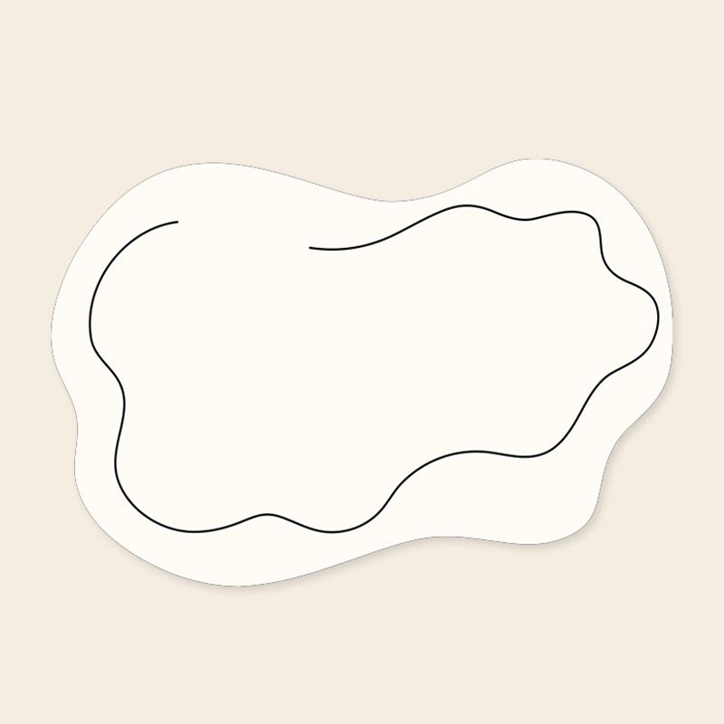 Modern Style Cloud Shape Rug Non-slip Carpet Indoor Rug for Living Room