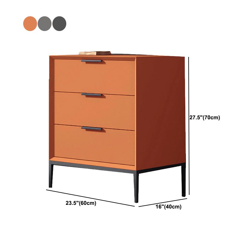 Contemporary Rectangle Accent Chest With3/4 Drawers and Straight Legs
