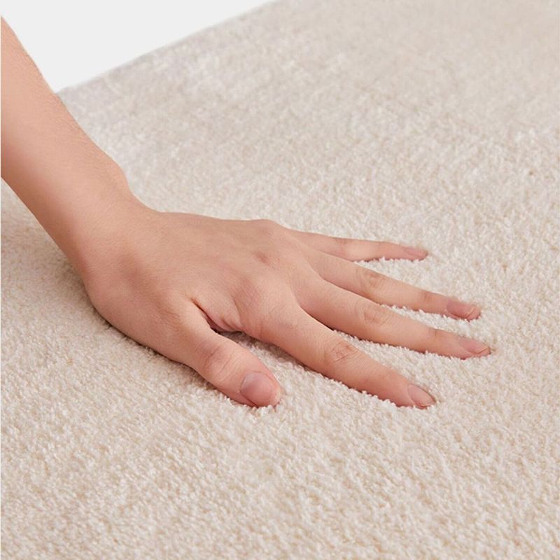 Dark Orange Simple Carpet Polyester Color Block Carpet Washable Carpet for Home Decor