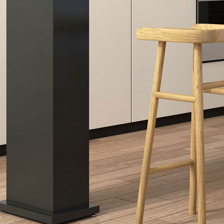 Modern 1/2/3/5 Pieces Bar Table Set Rectangle Pine Wood Counter Table with High Stools