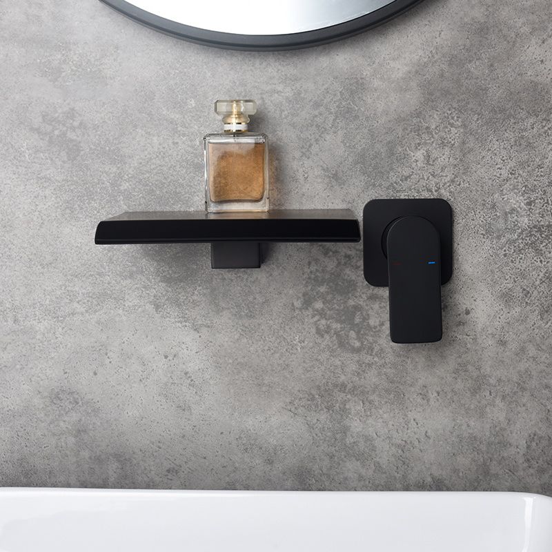 Fixed Roman Tub Faucet Trim Single Handle Wall Mounted Waterfall Tub Filler